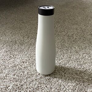 lululemon athletica White Cream Insulated Water Bottle with Black Lid